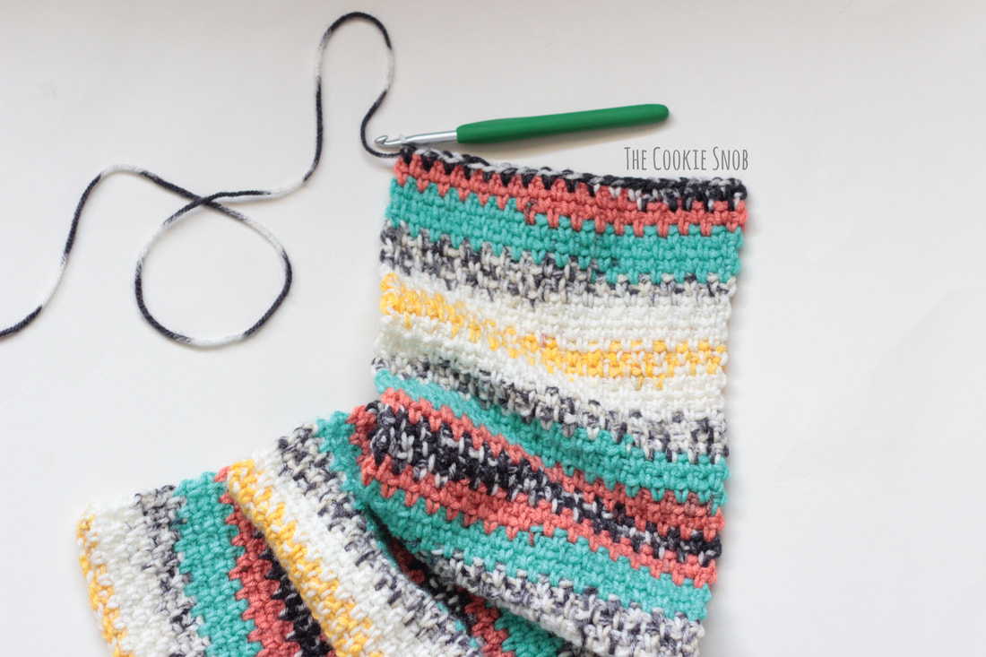 Simple Striped Scarf Free Crochet Pattern