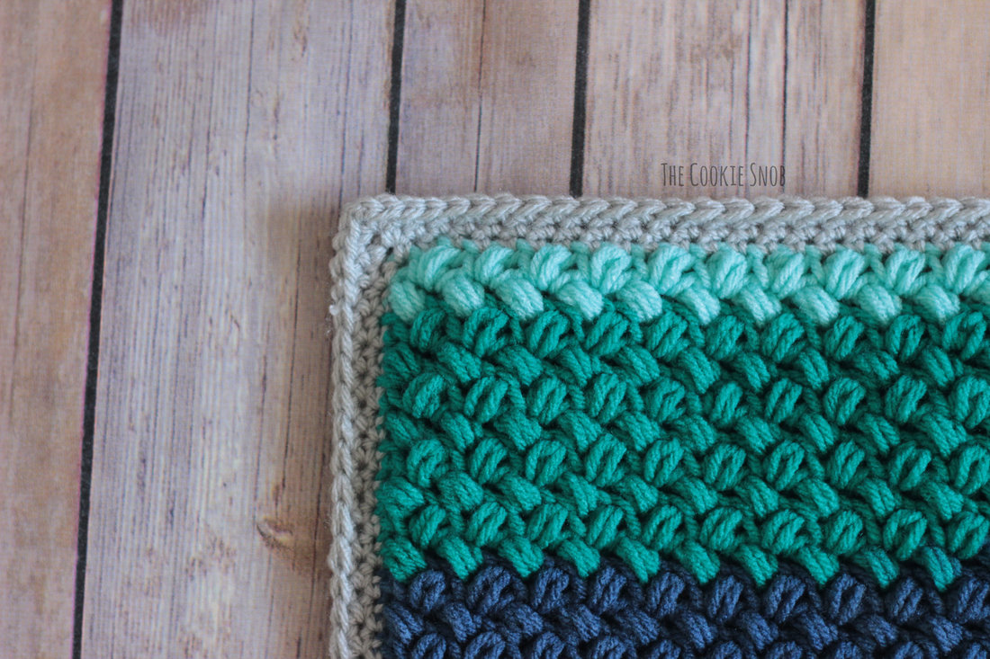 Easy Lagoon Crochet Baby Blanket Pattern - A More Crafty Life
