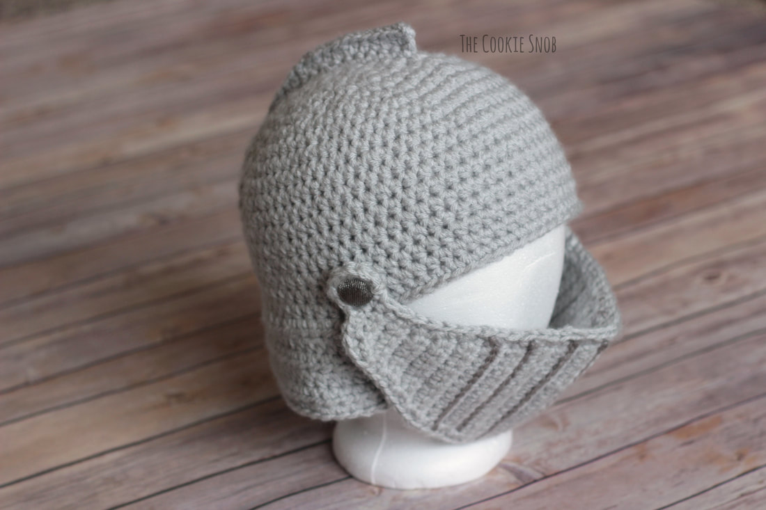 Crocheted Knight's Helmet