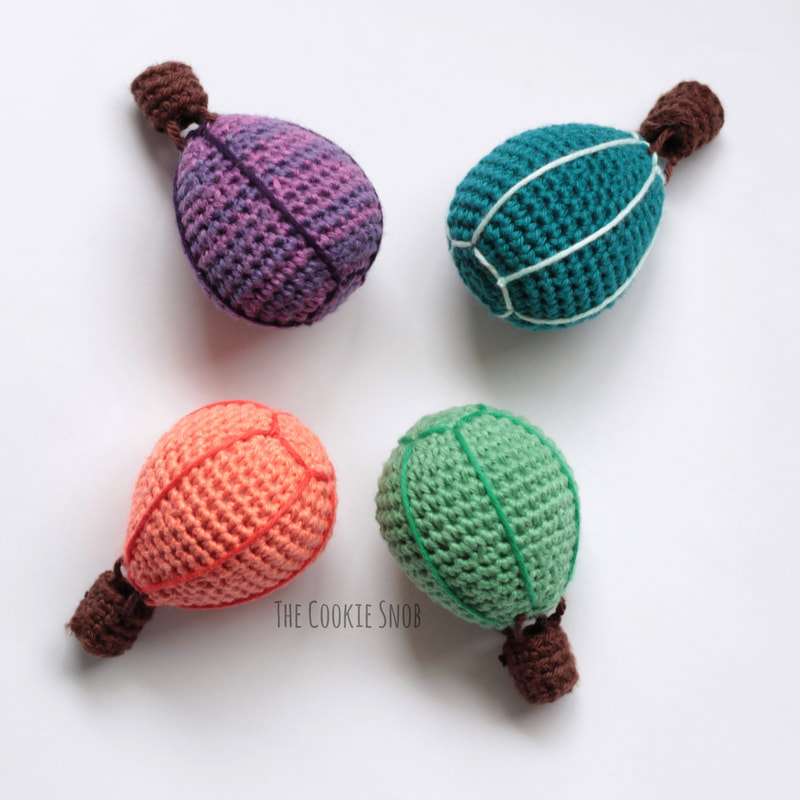 Hot Air Balloon Mobile Free Crochet Pattern