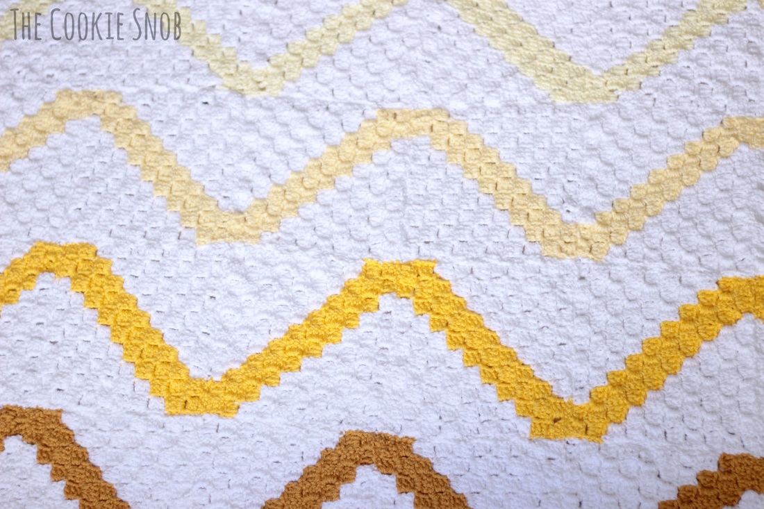 C2C Chevron Baby Blanket Pattern