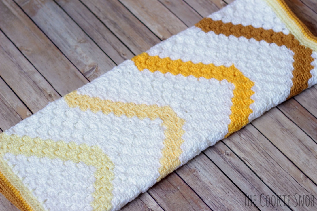 C2C Chevron Baby Blanket Pattern