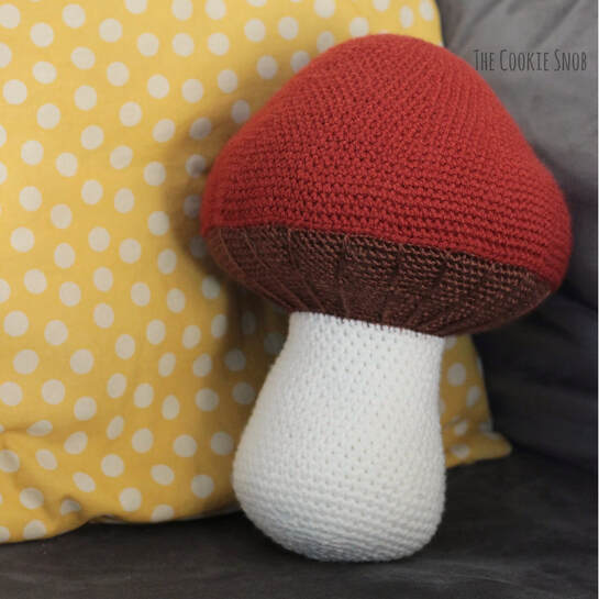 Mushroom Pillow Free Crochet Pattern