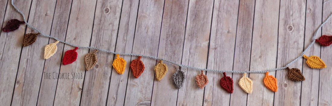 Fall Leaf Garland Free Crochet Pattern