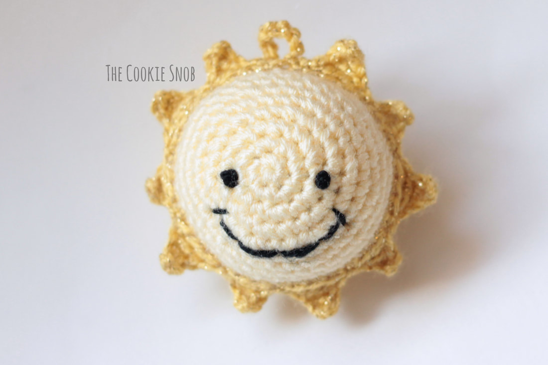 Sun Ornament Free Crochet Pattern