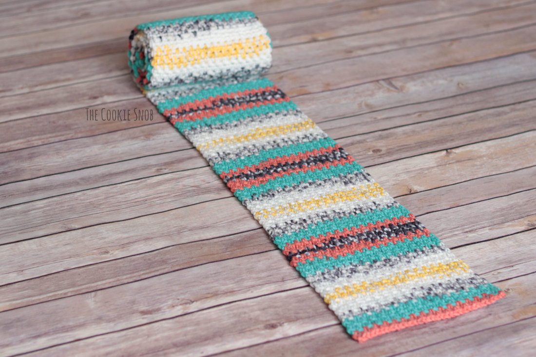 Simple Striped Scarf Free Crochet Pattern