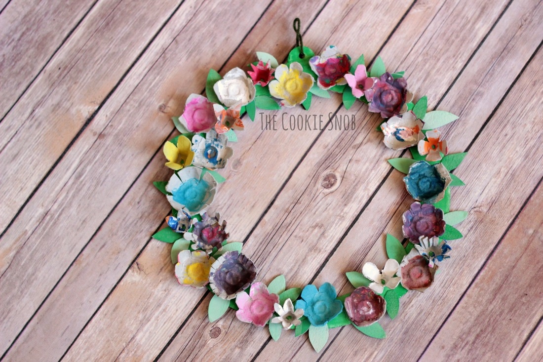 Recycled Flower Wreath