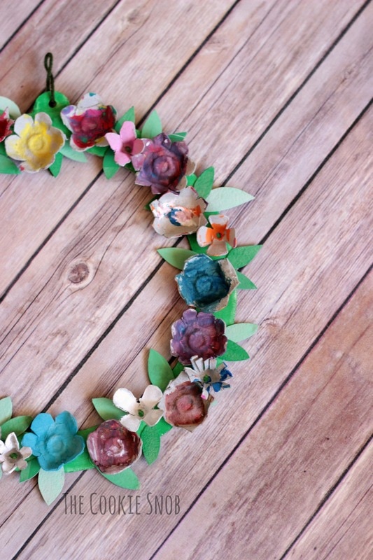 Recycled Flower Wreath