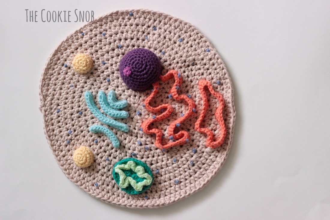 Eukaryotic Cell Pillow Free Crochet Pattern