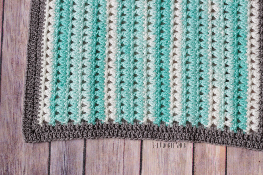 Triads Stitch Blanket Free Crochet Pattern