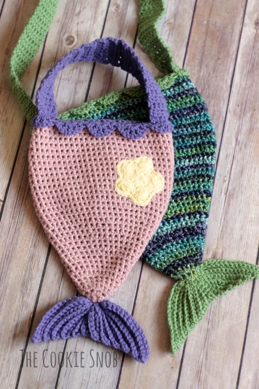 Mermaid Tail Bag Free Crochet Pattern