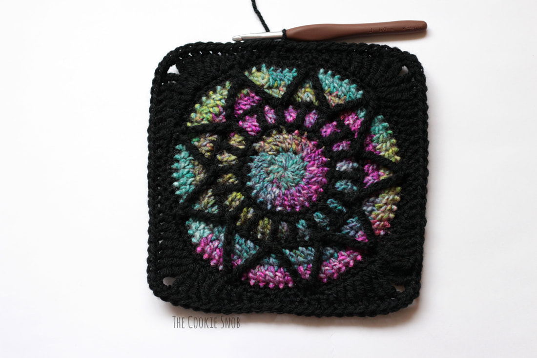 Stained Glass Square Free Crochet Pattern
