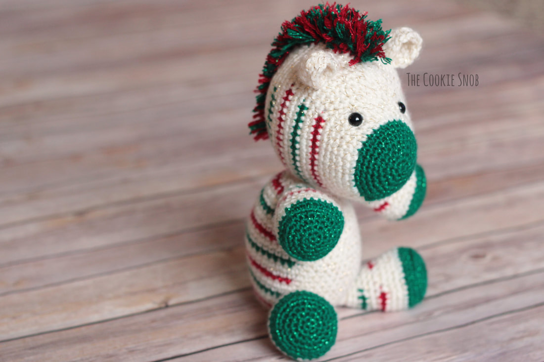 Christmas Zebra Free Crochet Pattern